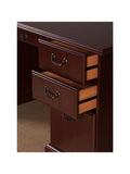 kathy ireland Home by Bush Furniture Bennington Executive Desk, Harvest Cherry