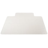 Realspace Outlet Medium-Pile Chair Mat With Beveled Edge, Standard Lip, 45"W x 53"D, Clear