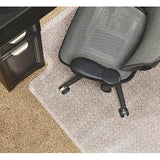 Realspace Outlet Medium-Pile Chair Mat With Beveled Edge, Standard Lip, 45"W x 53"D, Clear