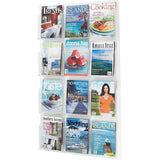 (Scratch & Dent) Clear Literature Rack, Magazine, 12 Pockets