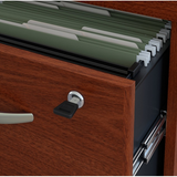 Bush Business Furniture Components 2 Drawer 3/4 Pedestal, Mahogany, Standard Delivery