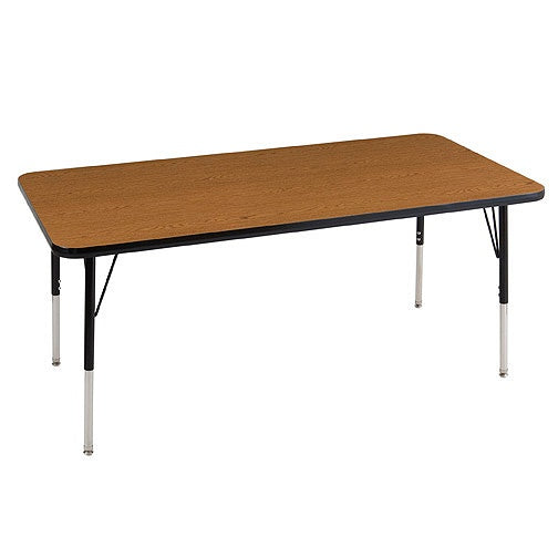 ECR4KIDS Adjustable Rectangle Activity Table, Standard Legs, 30