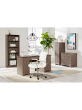 (Scratch & Dent) Realspace Outlet Pelingo 60"W Computer Desk, Gray