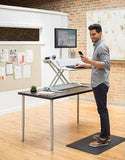 (Scratch & Dent) Fellowes Lotus DX Adjustable Sit-Stand Workstation, Black