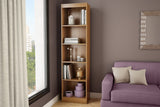 South Shore Outlet Axess 5-Shelf Narrow Bookcase, Morgan Cherry