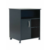 (Scratch and Dent) South Shore Axess Printer Cart, Pure Black