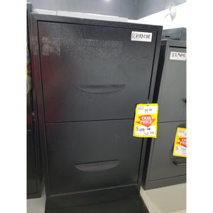 Used 18" 2 Drawer Vertical File, Black