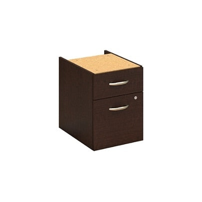 Bush Business Furniture Components 2 Drawer 3/4 Pedestal, Mocha Cherry