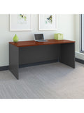 BBF Components Office Desk 66"W x 30"D, Hansen Cherry/Graphite Gray
