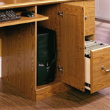 Sauder Outlet Orchard Hills Computer Desk With Hutch, 58-3/4", Carolina Oak