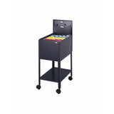 (Scratch and Dent) Safco Outlet Standard 19-1/4"D Vertical 1-Drawer Mobile Tub File Cabinet, Metal, Black