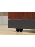 (Scratch & Dent) Sauder Outlet Via 19-1/2"D Vertical 3-Drawer Pedestal File Cabinet, Classic Cherry/Soft Black
