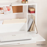 Southern Enterprises Wall-Mount Folding Laptop Desk, White