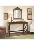 (Scratch and Dent) Bush Furniture Key West Writing Desk, 48"W, Bing Cherry