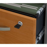 Bush Business Furniture Components 3 Drawer Mobile File Cabinet, Natural Cherry/Graphite Gray, Standard Delivery