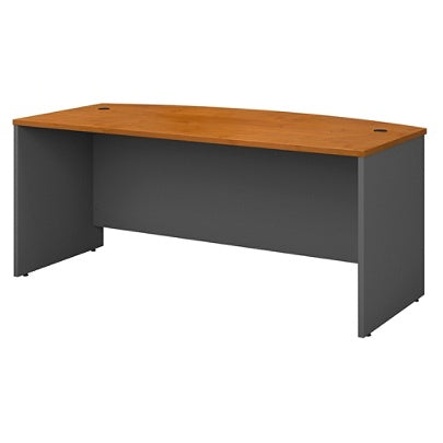 Bush Business Furniture Outlet Components Bow Front Desk, 72