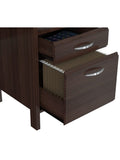 Inval Outlet Contemporary 47"W Computer Desk, Espresso-Wengue