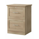 (Scratch and Dent) Realspace Outlet 2-Drawer 17"D Vertical File Cabinet, Spring Oak