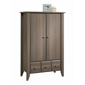 (Scratch & Dent) Sauder Outlet Shoal Creek Armoire Storage Cabinet, Diamond Ash