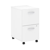 (Scratch & Dent) Bush Business Furniture Outlet Studio C 2 Drawer Mobile File Cabinet, White