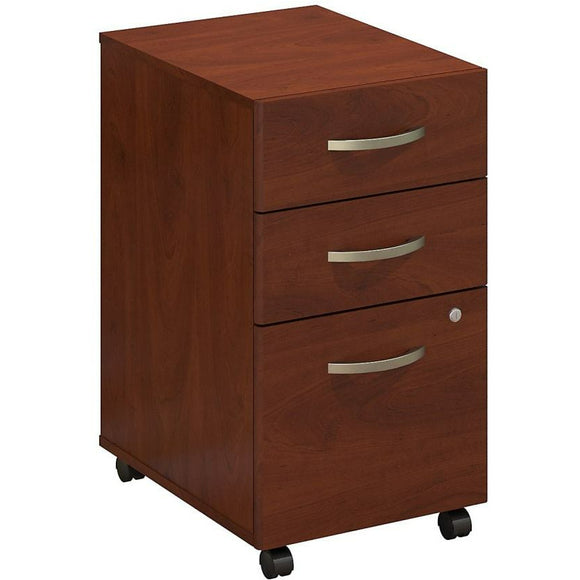(Scratch & Dent) Bush Business Furniture Components Elite 3 Drawer Mobile File Cabinet, Hansen Cherry