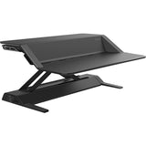 (Scratch & Dent) Fellowes Outlet Lotus Sit-Stand Adjustable Workstation, Black