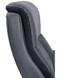 Serta iComfort i5000 Big And Tall Bonded Leather Executive High-Back Chair, Slate/Silver