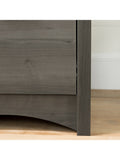 South Shore Gascony 46"W Computer Desk With Keyboard Tray, Gray Maple