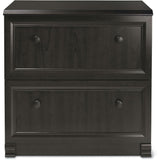 Realspace Outlet Broadstreet 30"W 2-Drawer Lateral File Cabinet, Walnut