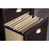 Sauder Shoal Creek Desk With Organizer Hutch, Jamocha Wood