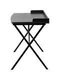 Ledge Contemporary Laminate Computer Desk, Black