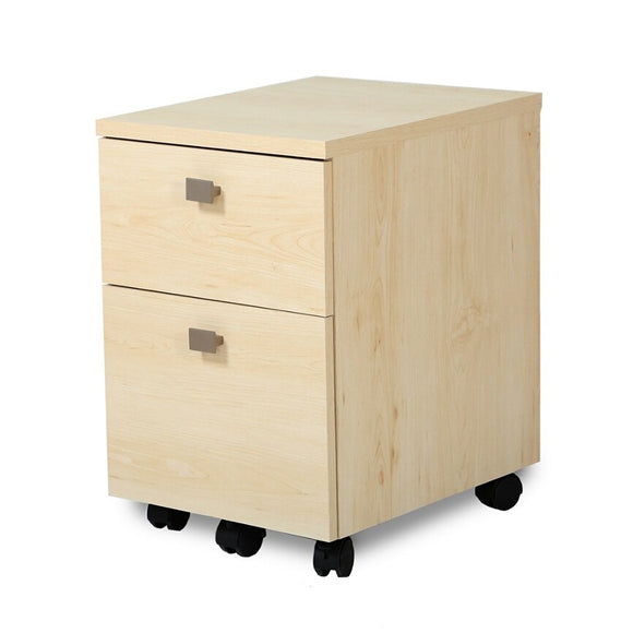 South Shore Interface 2-Drawer Mobile File Cabinet, Natural Maple