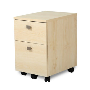 (Scratch & Dent) South Shore Interface 2-Drawer Mobile File Cabinet, Natural Maple