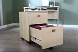 (Scratch & Dent) South Shore Interface 2-Drawer Mobile File Cabinet, Natural Maple