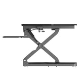 FlexiSpot Outlet Height-Adjustable Standing Desk Riser With Removable Keyboard Tray, 41"W, Black