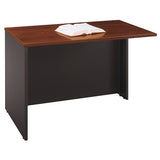 Bush Business Furniture Outlet Components Return Bridge, 48"W, Hansen Cherry/Graphite Gray