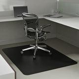 Deflect-O Chair Mat For Low-Pile Carpets, For Commercial-Grade Carpeting, 46"W x 60"D, Black