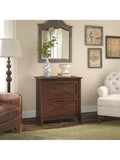 Bush Business Furniture Key West 30"W Lateral 2-Drawer File Cabinet, Bing Cherry