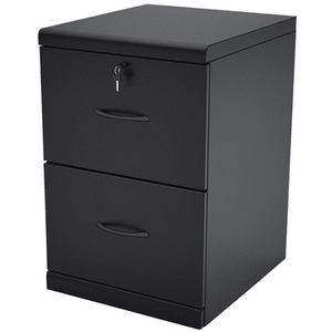 Z-Line Designs Letter-/Legal-Size Vertical File Cabinet, 2-Drawer, Black