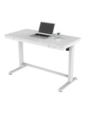(Scratch & Dent) Realspace Outlet 48"W Electric Height-Adjustable Standing Desk, White