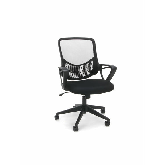 OFM Essentials Mesh High-Back Chair, Black/Silver