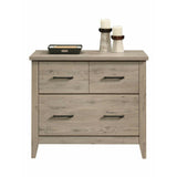 (Scratch & Dent)  Sauder Outlet Summit Station 34"W Lateral 1-Drawer File Cabinet, Laurel Oak