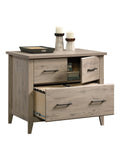 (Scratch & Dent)  Sauder Outlet Summit Station 34"W Lateral 1-Drawer File Cabinet, Laurel Oak