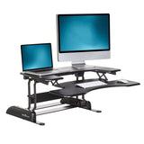 VARIDESK ProPlus Manual Standing Desk Converter, 36”W, Black