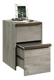 (Scratch & Dent) Sauder Outlet Manhattan Gate Mobile Vertical File Cabinet, 2-Drawer, Letter Size, Mystic Oak