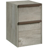 (Scratch & Dent) Sauder Outlet Manhattan Gate Mobile Vertical File Cabinet, 2-Drawer, Letter Size, Mystic Oak