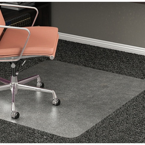 Realspace Outlet All-Pile Studded Chair Mat, 36" x 48", Clear