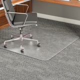 (Scratch & Dent) Deflect-O Execumat Heavy-Duty Vinyl Chairmat, Rectangular, Translucent
