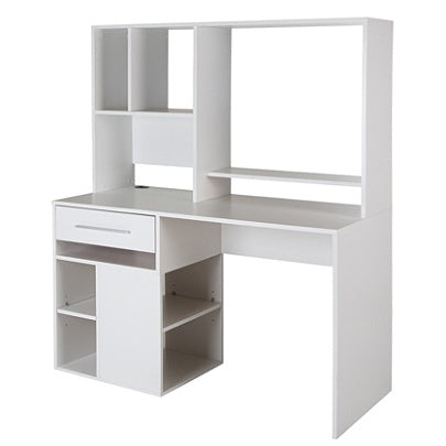(Scratch & Dent) South Shore Annexe Computer Desk With Hutch, Pure White