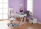 Realspace Modern Comfort Series, Winsley, Bonded Leather Managerial Mid-Back Chair, Gray/Chrome